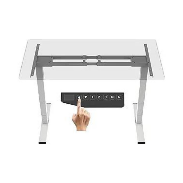 FlexiSpot Dual Motor Pro 3-Stage Electric Standing Desk Frame (White)