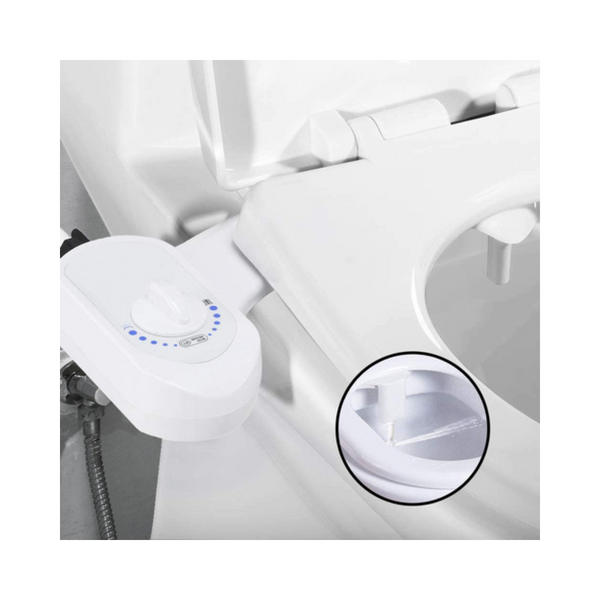 Deco Essentials Non-Electric Single Nozzle Toilet Seat Bidet (Standard)