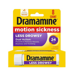 Dramamine Motion Sickness Relief Less Drowsy Formula (8 Count)