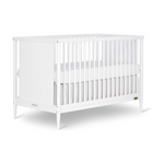 4-in-1 Modern Island Crib with Rounded Spindles