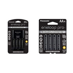 Paquete de 8 baterías Panasonic eneloop pro AA de alta capacidad con cargador