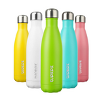 Bjpkpk Botellas de agua aisladas de acero inoxidable sin BPA de 17 oz