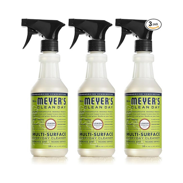 Paquete de 3 aerosoles limpiadores multiusos Mrs. Meyer's Lemon Verbena, 16 fl. onz