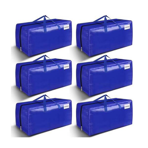 6-Pack BlissTotes 93L Heavy Duty Moving Supplies & Storage Bags