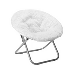 Urban Shop White Mongolian Saucer Chair