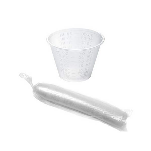 Paquete de 100 vasos medicinales VersaPro Dynarex 4258 (1 oz)