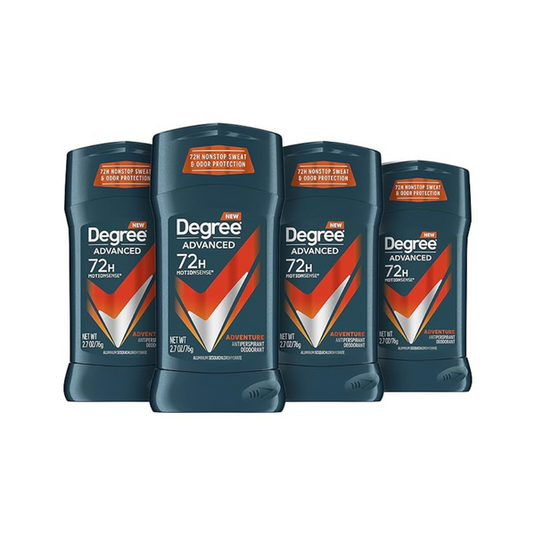 Paquete de 4 desodorantes antitranspirantes Degree Advanced para hombres de 2.7 oz
