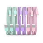 Paquete de 6 cables cargadores para iPhone de transferencia de alta velocidad con certificación Apple Mfi