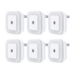 Paquete de 6 luces nocturnas LED enchufables con Smart Dusk
