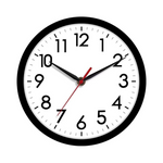 Akcisot Reloj de pared moderno, pequeño, silencioso, que no hace tictac, funciona con pilas, 8"