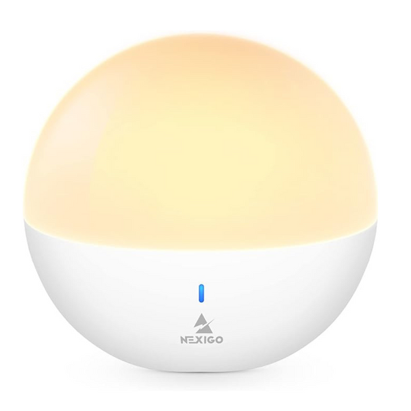 Lámpara de luz nocturna junto a la cama RGB para bebé con una tecla NexiGo