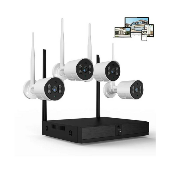 Paquete de 4 sistemas de cámaras de vigilancia de seguridad TopVision de 8 canales
