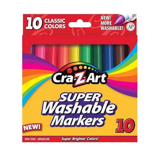 Cra-Z-Art Classic Washable Broadline Markers (10 Count)