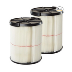 2-Pack Craftsman Red Stripe General Purpose Wet/Dry Vac Replacement Filter