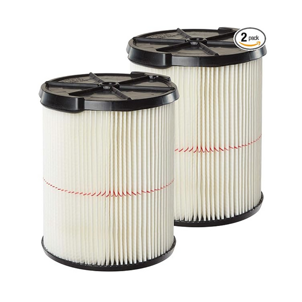 2-Pack Craftsman Red Stripe General Purpose Wet/Dry Vac Replacement Filter