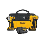 Dewalt 20V Cordless Drill and Impact Driver with 2 Batteries