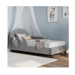 Cama infantil tapizada Oliver de Little Seeds con bolsillos de almacenamiento