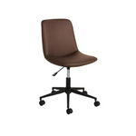 Silla operativa Praxley de cuero sintético con respaldo bajo que cumple con Realspace