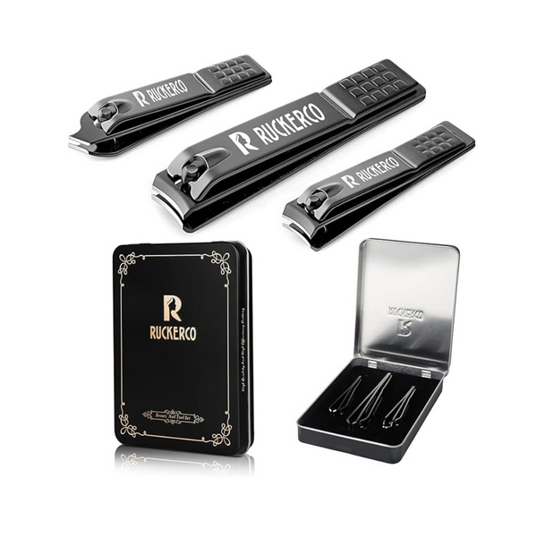 3-Piece R Ruckerco Matte Stainless steel Nail Clippers Set