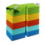 50-Pack Aidea Microfiber Premium All-Purpose Cleaning Cloths (12" x 12")