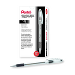 12-Pack Pentel RSVP 1.0 mm Black Ink Ballpoint Pen