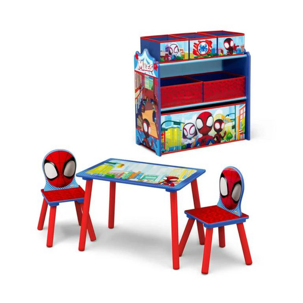 Delta Children Marvel Spidey and His Amazing Friends 4-Piece Toddler Playroom Set