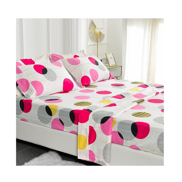 6-Piece American Home Collection 14" Bedding Sheets & Pillowcases Set