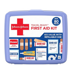 Kit de primeros auxilios de emergencia portátil listo para viajar con curitas de 80 piezas