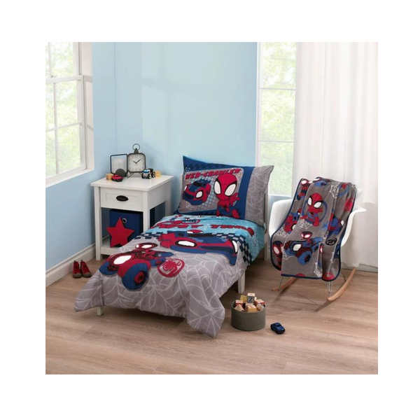 5-Piece Marvel Spidey Toddler Bedding & Blanket Bundle