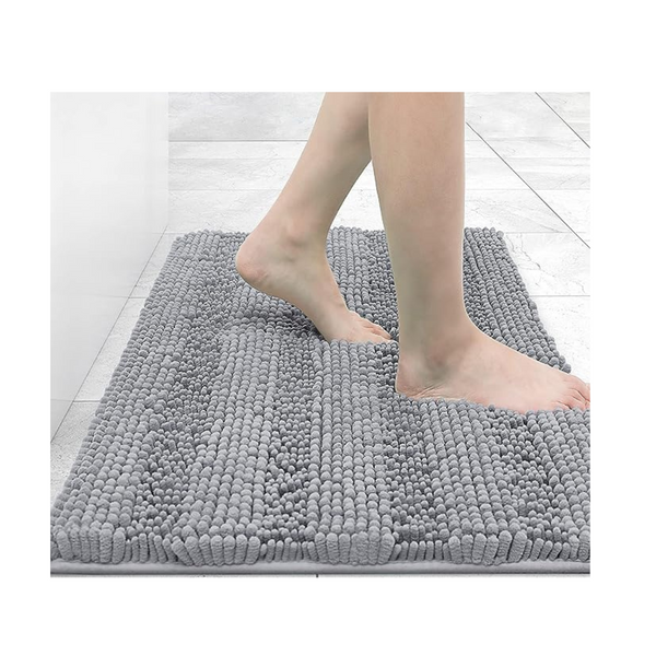 Grandaily 16" x 24" Absorbent Non-Slip Plush Shaggy Bathroom Rug Mat