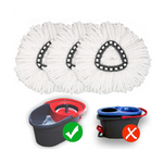 Paquete de 3 recambios de microfibra compatibles con trapeador giratorio O-Cedar EasyWring