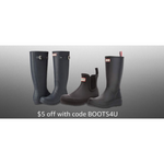 Botas de lluvia altas y cortas Hunter para mujer en oferta