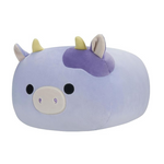 Squishmallows Apilables Original Vaca Morada Bubba de 12 pulgadas