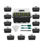 12-Pack Suntee Reusable Mini Seed Starter Tray Kit