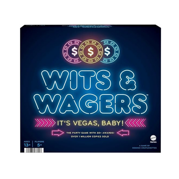 WITS & Wagers Vegas Edition Trivia Family Party Board Game