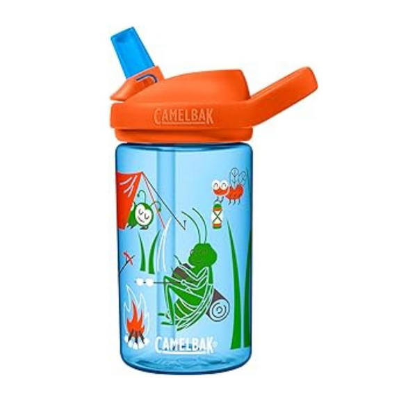 Botella de agua para niños CamelBak Eddy+ de 14 oz con tapa de paja Tritan Renew