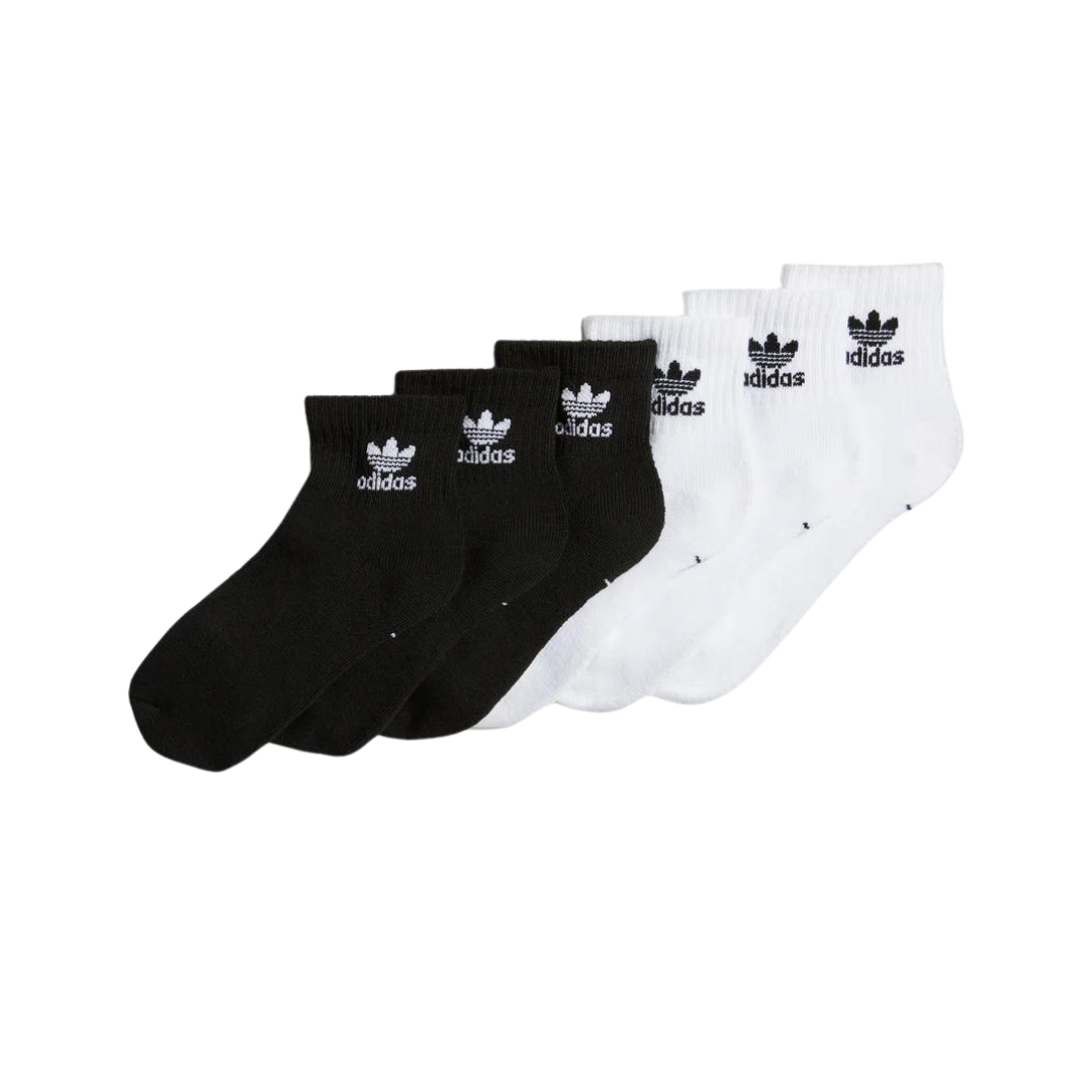 6 Pairs Of Adidas Quarter Socks