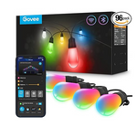 Govee 96ft RGBIC Smart Outdoor String Lights with 30 LED Bulbs