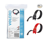 100-Pack Velcro Brand Reusable Alternative to Zip (8 x 1/2" )Cable Ties