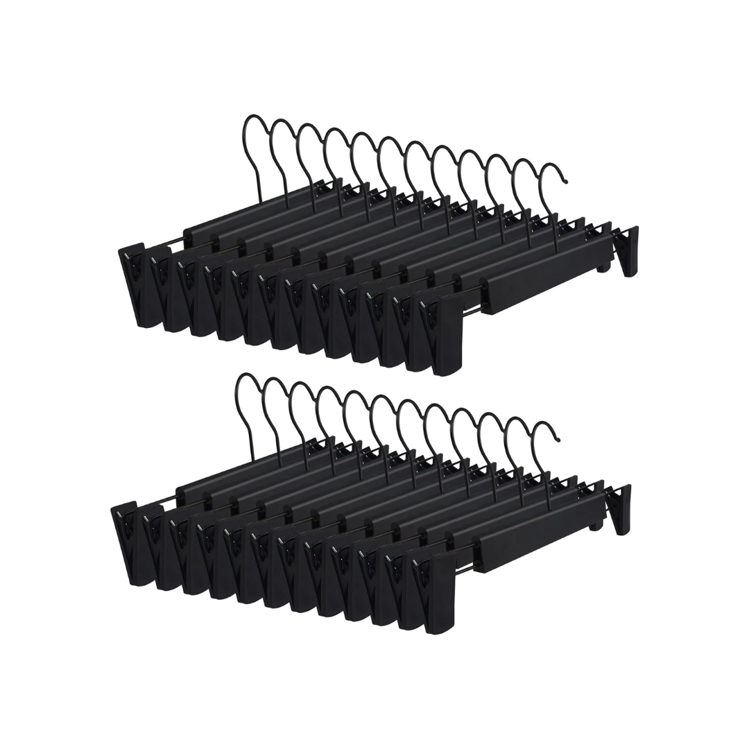 24 Pack Hangers With Clips