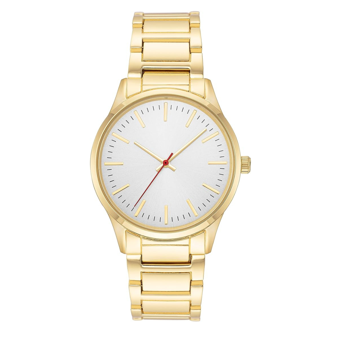 Amazon Essentials Unisex Bracelet Watch (Gold)