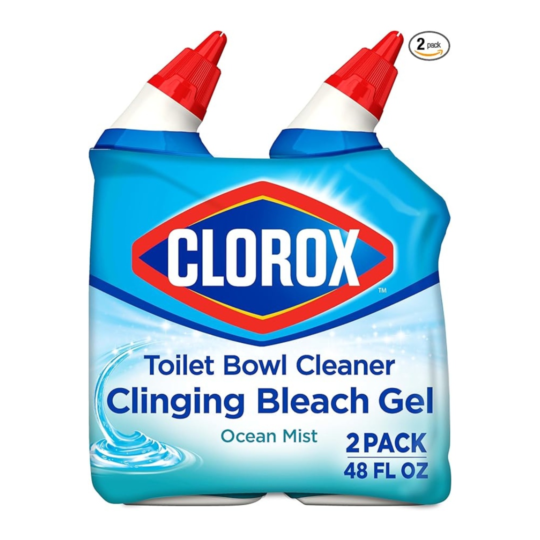 2-Pack 24oz Clorox Toilet Bowl Cleaner Clinging Bleach Gel