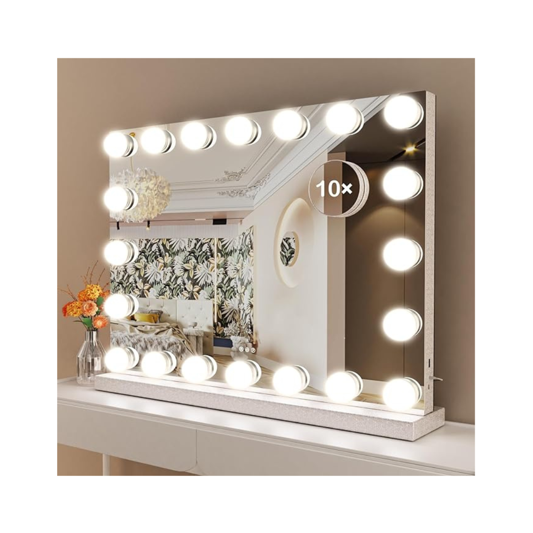 (22.8" x 18.2") Vanity Makeup Mirror with 20 Dimmable LED Bulbs