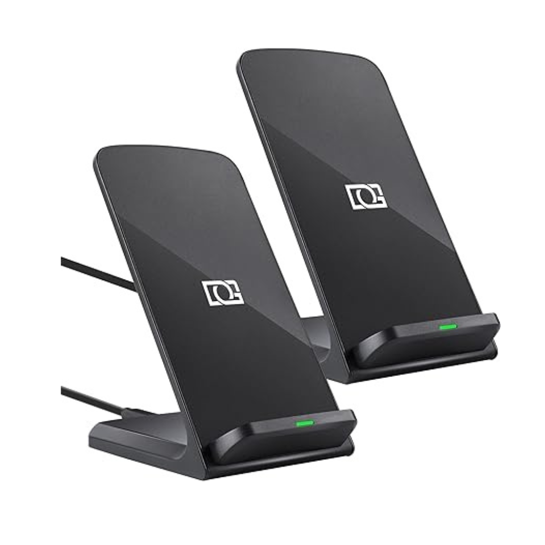 2-Pack Qi Certified 10w Wireless Charger for Samsung