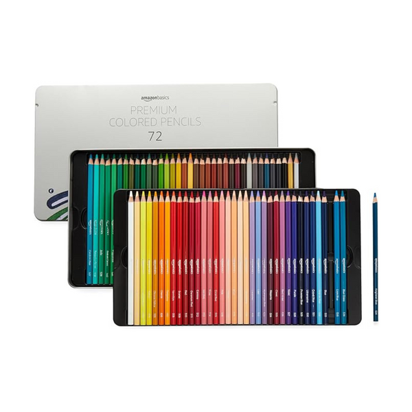 72-Count Amazon Basics Premium Colored Pencils