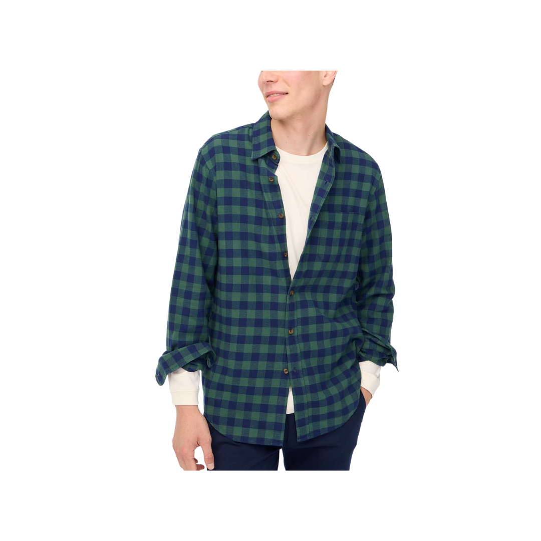 J.Crew Factory Slim Plaid Flannel Shirts (6 Colors)