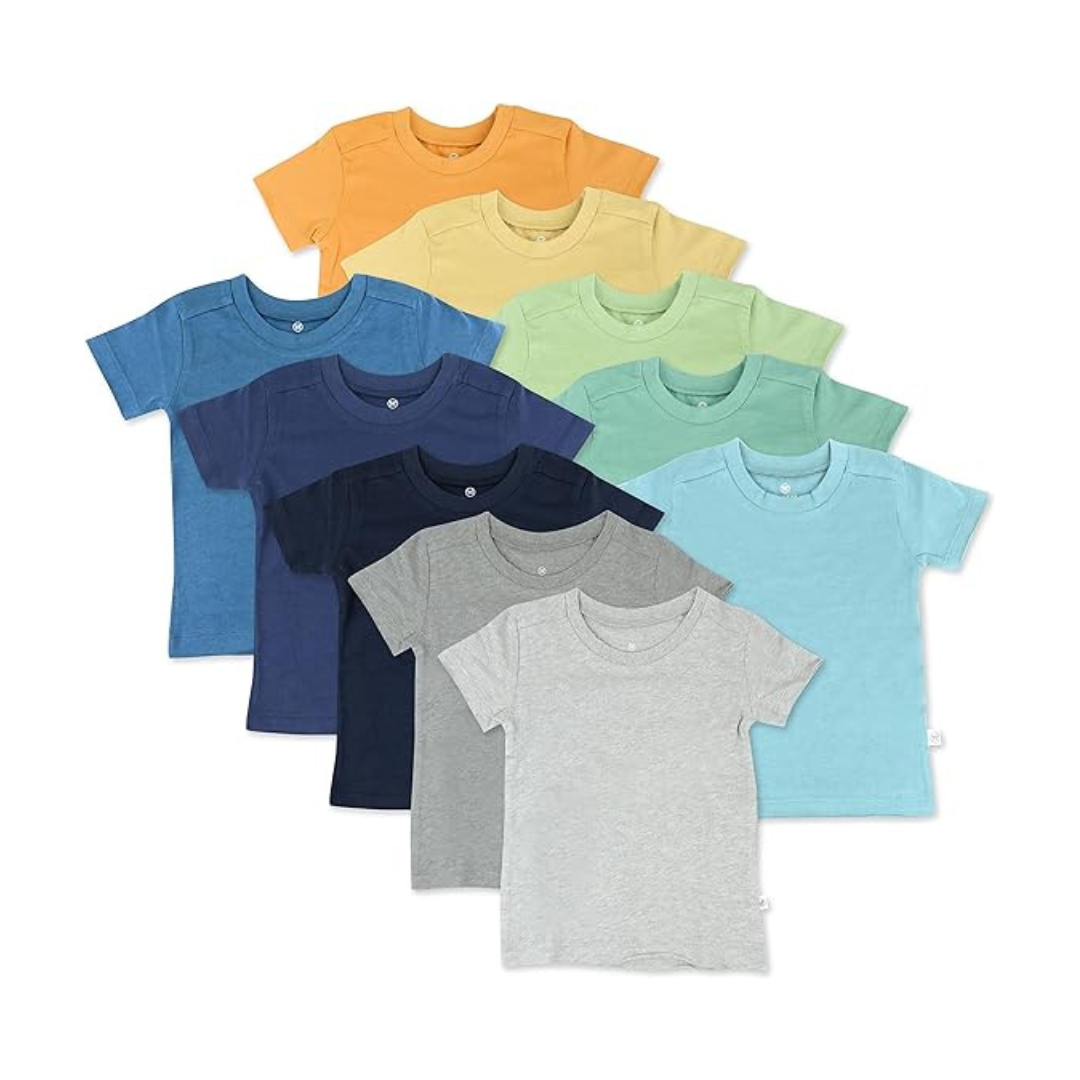 10 HonestBaby Multipack Short Sleeve T-Shirts