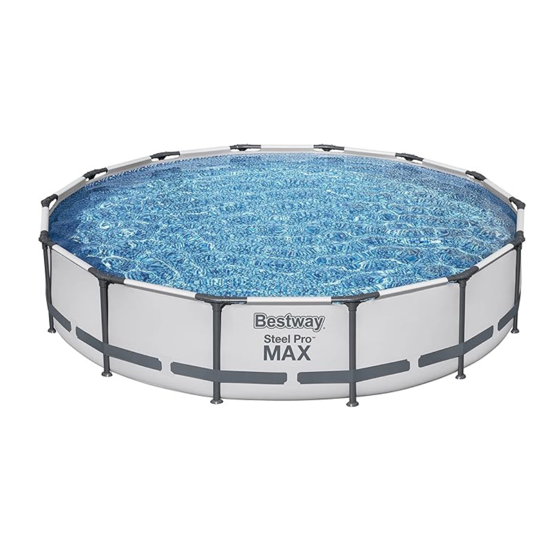 Bestway Steel Pro MAX 14′ x 33″ Round Above Ground Pool Set | Includes 530gal Filter Pump