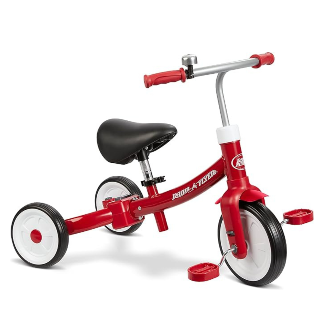 Radio Flyer Triple Play Trike, Toddler Tricycle, Balance Bike and Ride-On