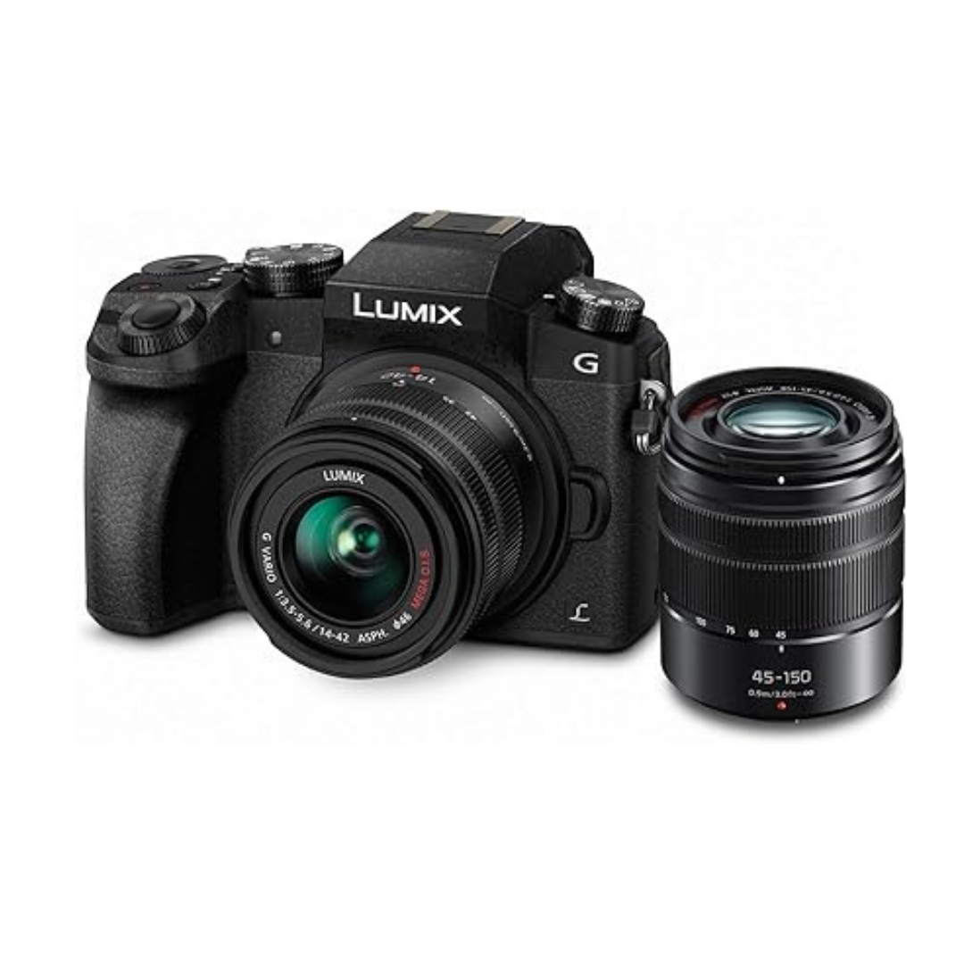 Panasonic 16MP 4K Mirrorless Camera with 14-42mm & 45-150 Lens